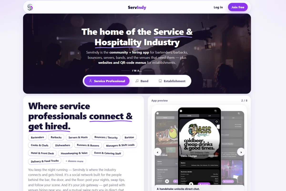 ServIndy — the home of the Service & Hospitality Industry
